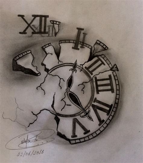 Pin By Derrick Houtz On Dibujos Clock Tattoo Grandfather Clock