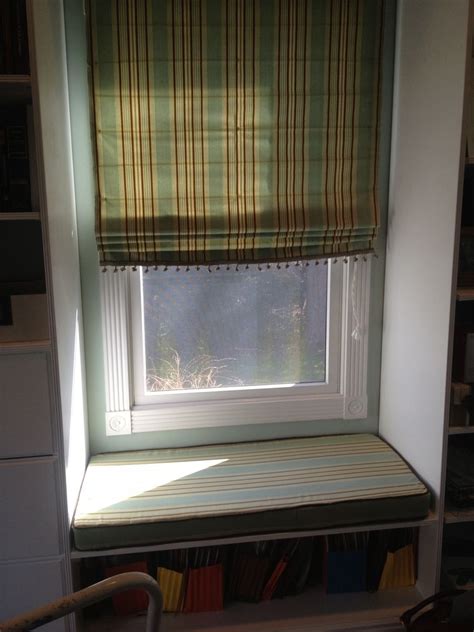 Handmade Roman Shades With Matching Window Seat Cushion By Buccigirl