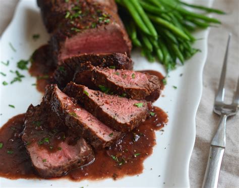 The robust smoke will add rich flavor. Roast Beef Tenderloin with Wine Sauce - INSPIRED RECIPE