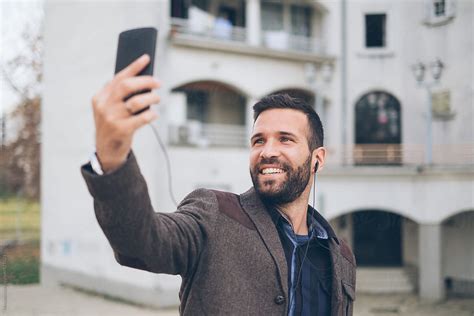 Handsome Young Man Taking Selfie By Stocksy Contributor Mosuno