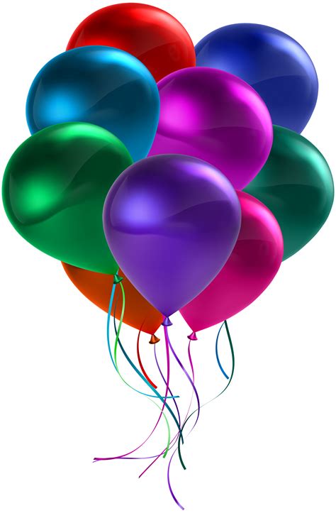 Bunch Of Colorful Balloons Transparent Clip Art Artofit
