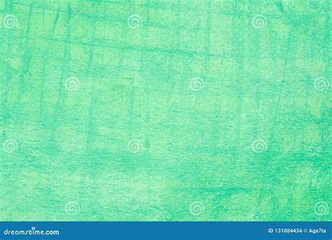 Green Artistic Background Texture Made With Watercolor And Crayon On