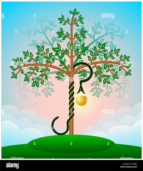 Tree Of Knowledge Of Good And Evil Stock Vector Images Alamy