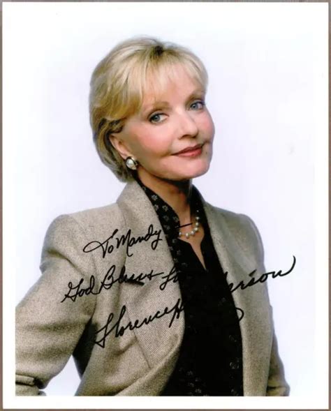 Florence Henderson Andthe Brady Bunch Actress Signed Photo Preprint £