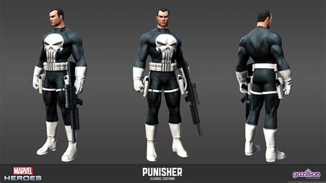 Punisher Marvel Heroes Complete Costume List
