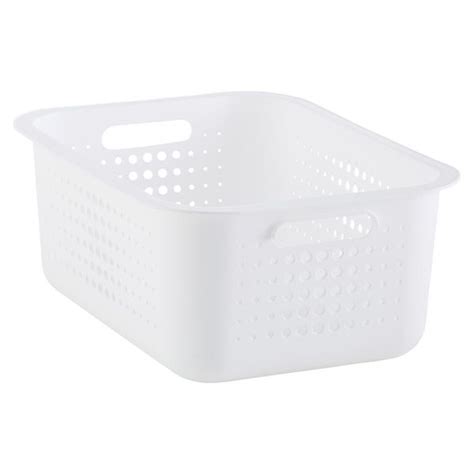 White Nordic Storage Baskets With Handles Storage Baskets Container