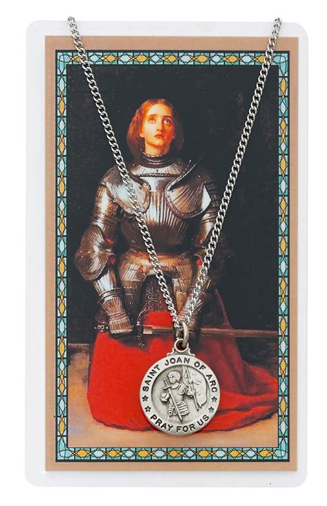 Joan Of Arc Prayer Card Set Ave Maria Religious T Shop