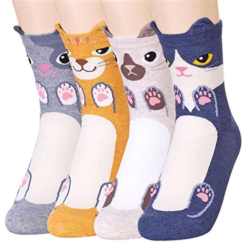 Womens Best Socks T Set Cute Animals Art Cartoon Character Funny