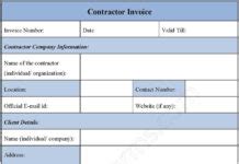 Contractor Payment Request Form Editable Pdf Forms