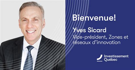 Investissement Québec Accueille Un Nouveau Vice Président Zones Et