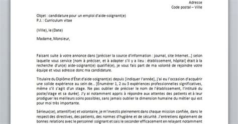 Lettre candidature aide soignante nuit. Lettre de motivation aide-soignante | aide soignant mon ...