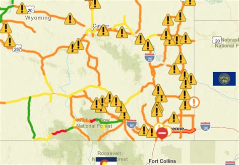 Wyoming Road Conditions Map Photos