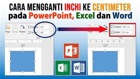 Cara Menukar Ukuran Dalam Cm Ke Inci Dalam Power Point Dan Ms Word Oleh