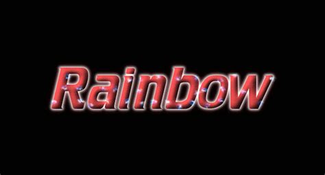 Rainbow Лого Бесплатный инструмент для дизайна имени от Flaming Text
