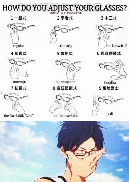 Meganebu ~~ The Meaning Of The Ways In Which Characters Push Up Their Glasses In Anime And