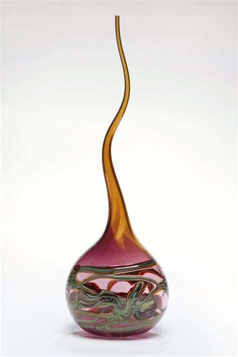 Goccia In Amethyst And Strega By Victor Chiarizia Sinuous And Swan Like These Blown Glass