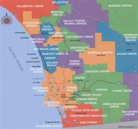 32 Map Of San Diego County Cities Maps Database Source