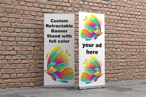 Custom Retractable Banner Stand Including Print Event Banners Etsy