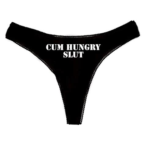 Cum Hungry Slut Knickers Cum Slut Panties Daddy Knickers Etsy