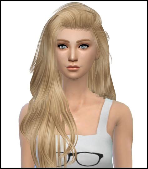 Simista Raonjena 36 Hairstyle Retextured Sims 4 Hairs Sims Hair