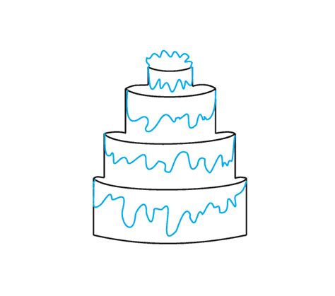 How To Draw A Wedding Cake Easy They Teach You The How To Draw Basics