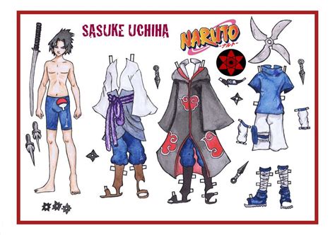 Naruto SASUKE UCHIHA By Mauau On DeviantArt Paper Art Paper Crafts