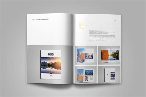 Graphic Design Portfolio Template 82404 Brochures Design Bundles