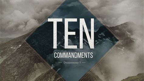 The Ten Commandments Adultery Week 9 Youtube