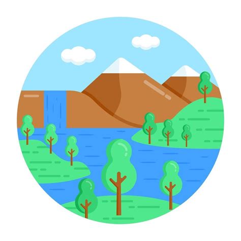 Landforms And Valley 3111472 Vector Art At Vecteezy