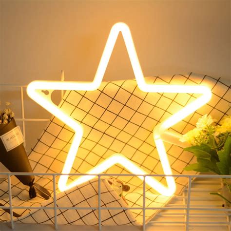 Meaddhome Led Neon Sign Lights Lightning Cloud Moon Star Neon Lights