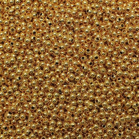 Acrylic Gold Round Beads 3mm 3200pcs