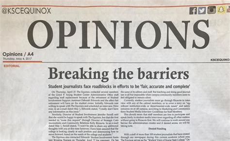 For example, take a kid. Keene State journalism feud spills into public eye | Local News | sentinelsource.com