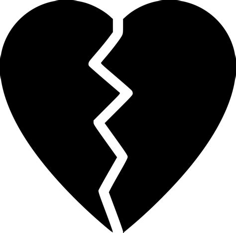Broken Heart Svg Png Icon Free Download 505529 Onlinewebfontscom