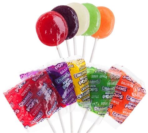 Charms Super Blow Pops Sweet N Sour Assortment 48 Piece Box Retro Sweets Charms Candy Candy