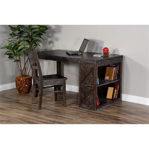 Sunny Designs Sofia Bookcase Desk With 2 Shelves Conlins Furniture