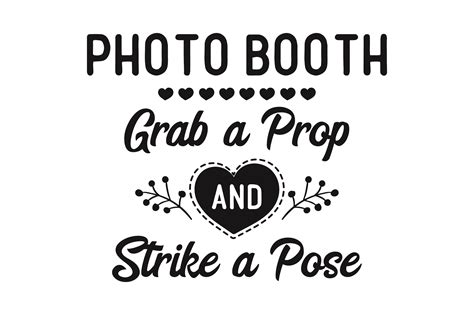 Photobooth Sign Grab A Prop And Strike A Pose Poster