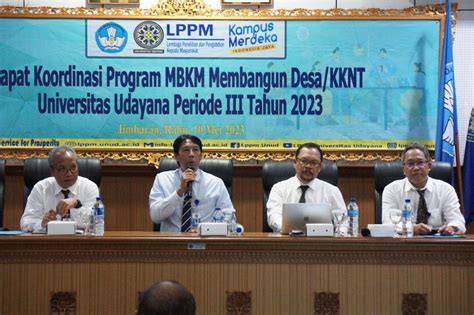 LPPM Universitas Udayana Gelar Rapat Koordinasi Program MBKM Membangun