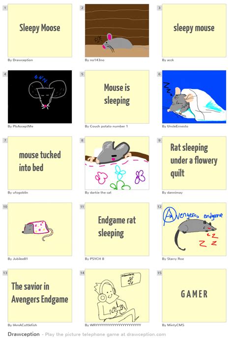 Sleepy Moose Drawception