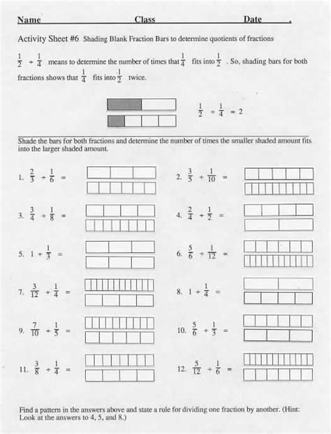 Fraction Of Amount Bar Model Worksheet