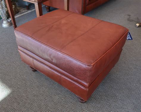 Broyhill Leather Ottoman New England Home Furniture Consignment