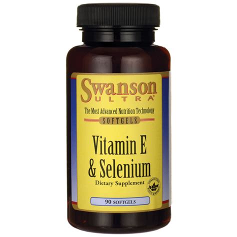 Vitamin E And Selenium Swanson Health Products Europe