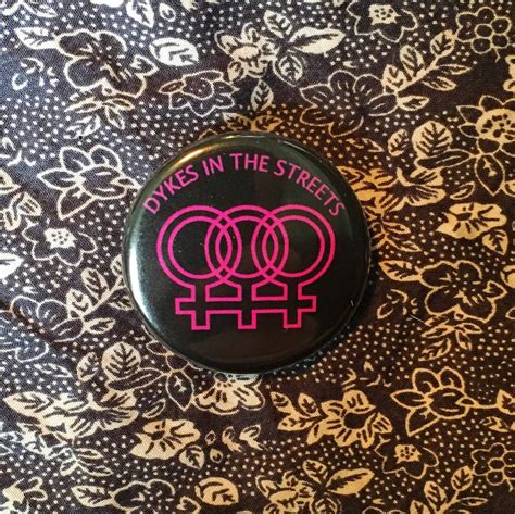 vintage remake lesbian dyke badge gay badge queer pins
