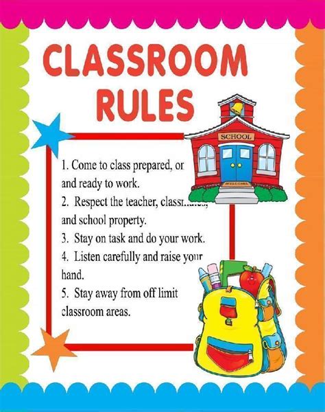 Create A Classroom Rules Poster Classroom Poster School Poster