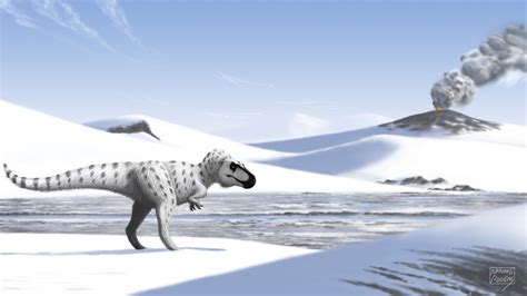Arctic Tyrant Nanuqsaurus Hoglundi Dinosaur Illustration