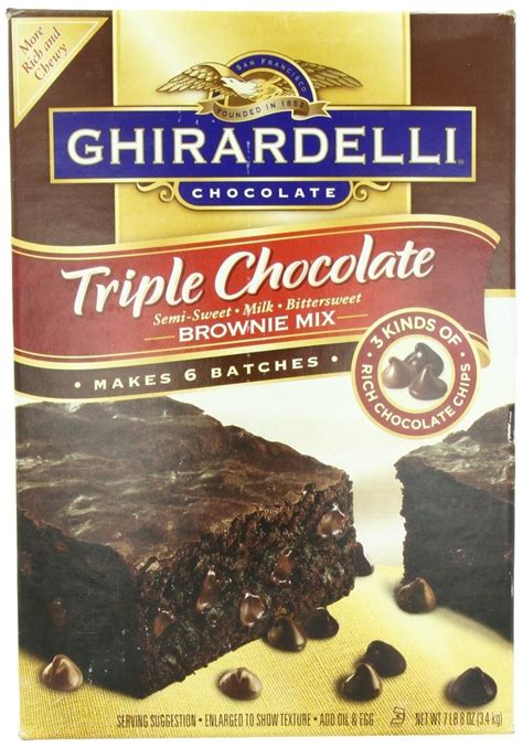 Ghirardelli Brownie Mix Triple Chocolate 75 Lb