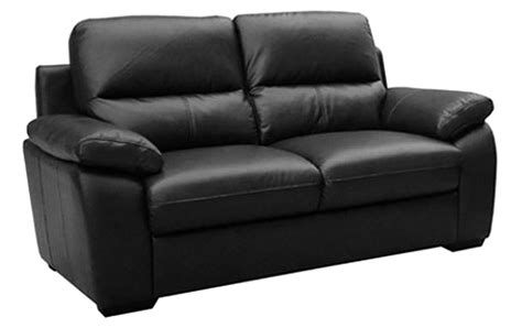 Sale Gloucester Regular 2 Seater Black Leather Sofa Sofas Couch Suite Settee Ebay