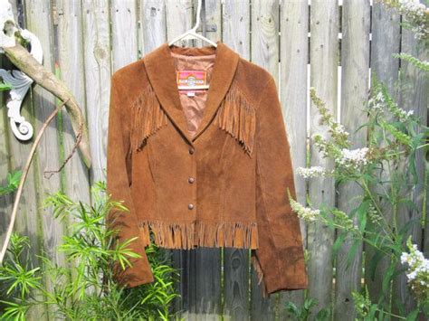 Vintage Ms Pioneer Leather Suede Fringe Jacket 1970s Etsy Suede Fringe Jacket Suede Fringe