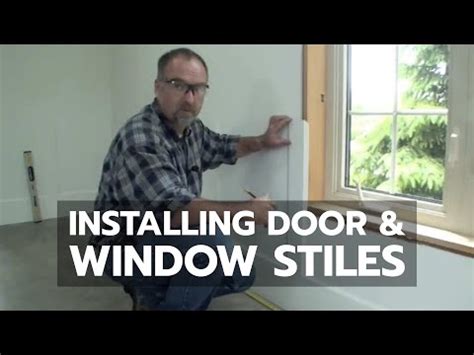 Because floors tend not to be level. Installing Door and Window Stiles - YouTube