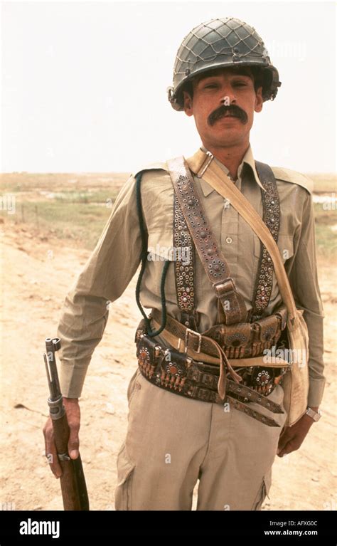 Marsh Arab Soldier Iraqi 1984 Iran Iraq War Also Known As First