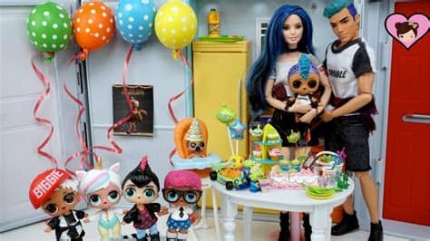 ¡únete a las muñecas lol surprise! LOL Punk Boi Family Surprise Birthday Party! Games ...